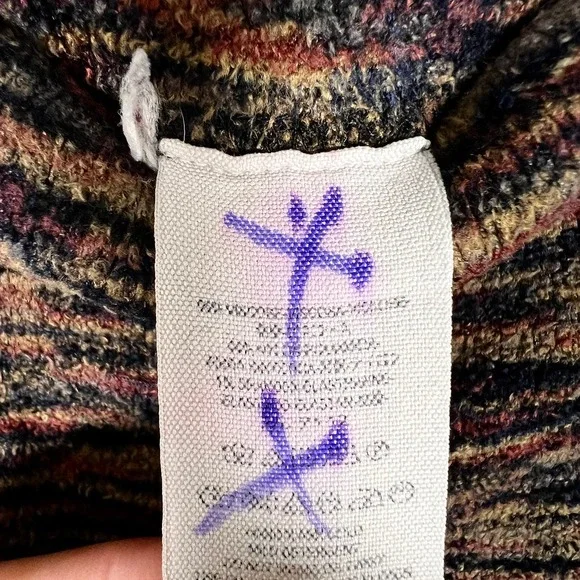 Free People Seamless Legging M Heathered Brown Textured Elastic Waist Pants - Picture 8 of 9